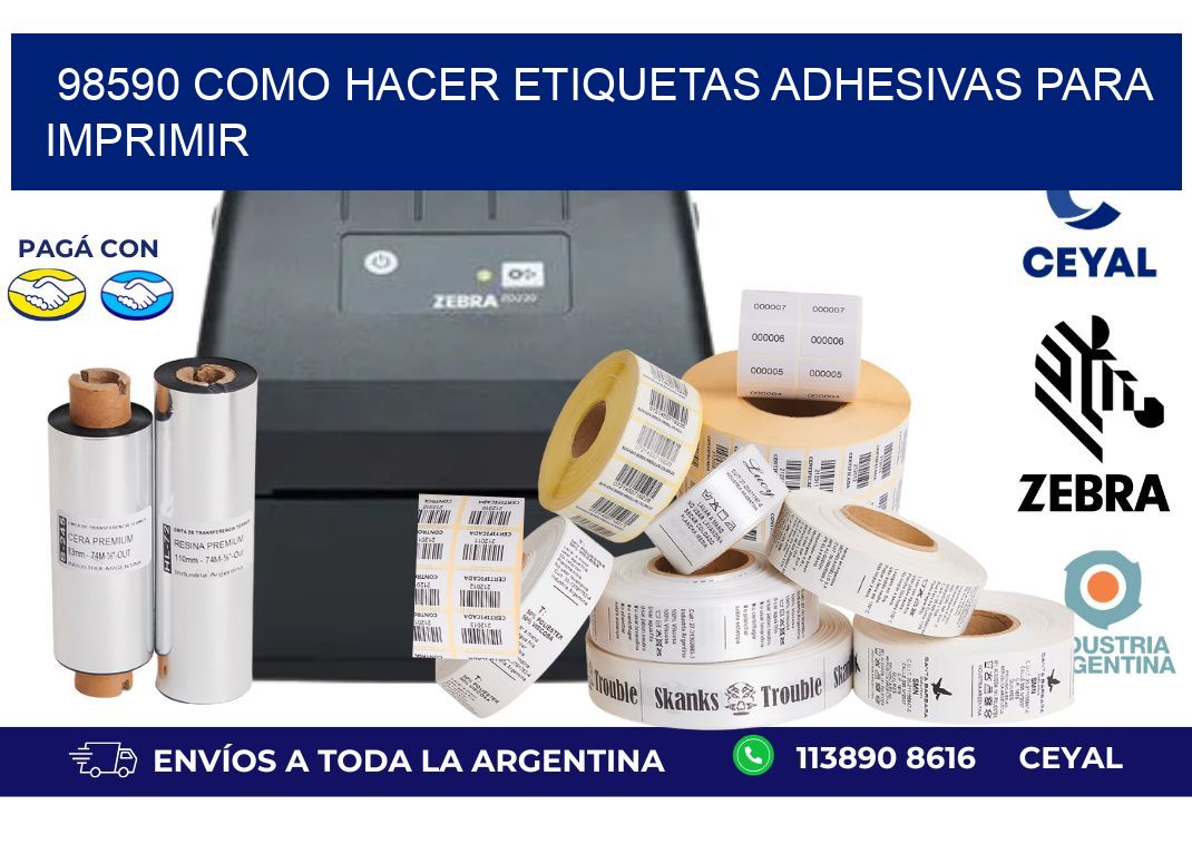 98590 Como hacer etiquetas adhesivas para imprimir