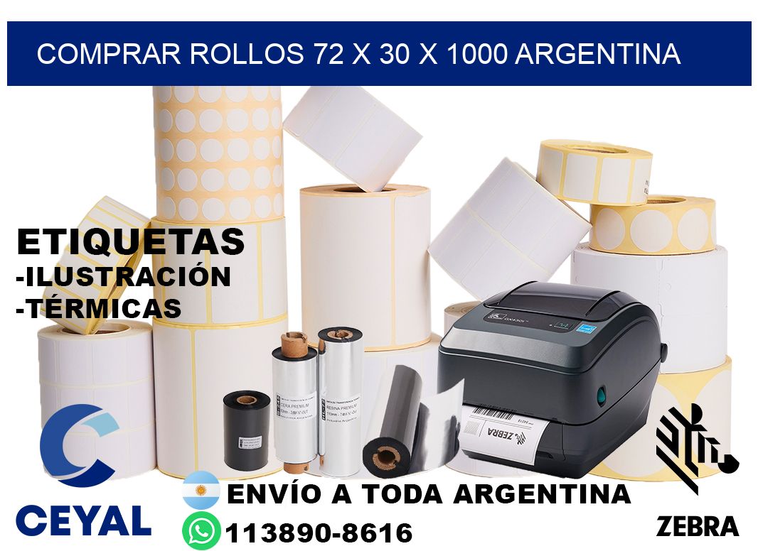 Comprar Rollos 72 x 30 x 1000 argentina