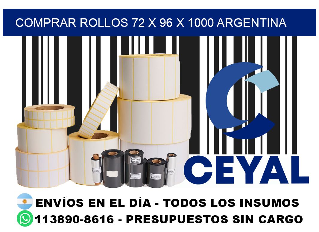 Comprar Rollos 72 x 96 x 1000 argentina