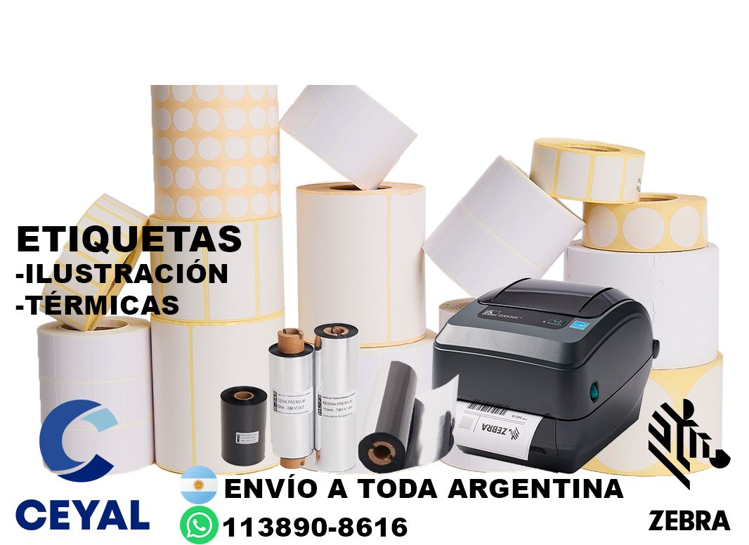 etiquetas personalizada  82 x 73 x 1000