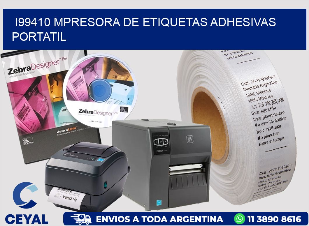 i99410 mpresora de etiquetas adhesivas portatil