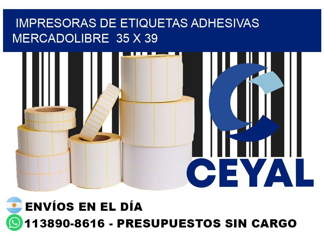 impresoras de etiquetas adhesivas mercadolibre 35 x 39