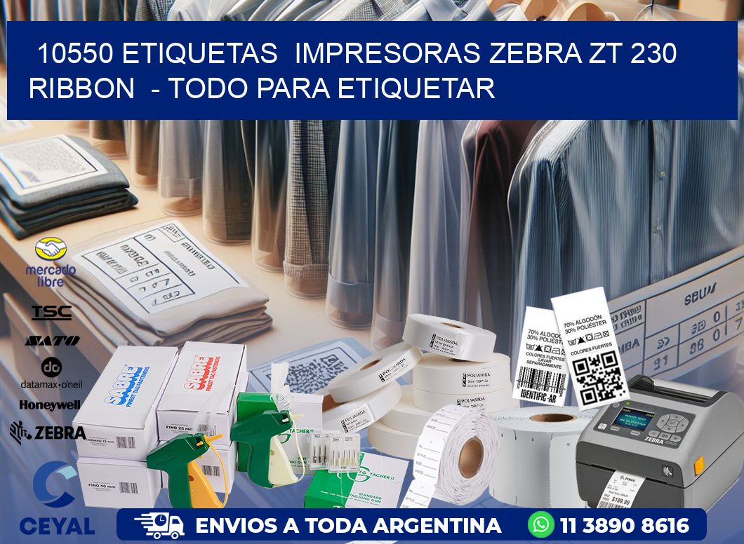 10550 etiquetas  impresoras zebra zt 230 ribbon  - Todo para Etiquetar