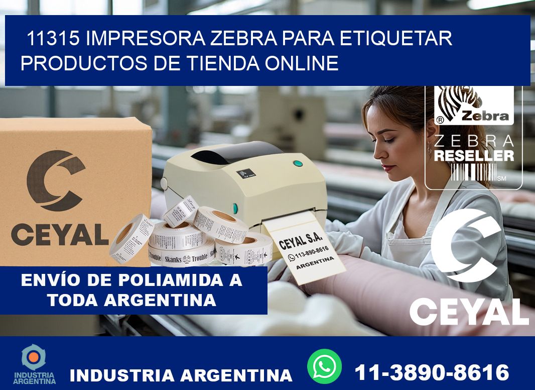 11315 impresora Zebra para etiquetar productos de tienda online