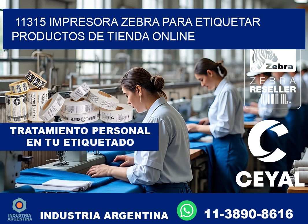 11315 impresora Zebra para etiquetar productos de tienda online