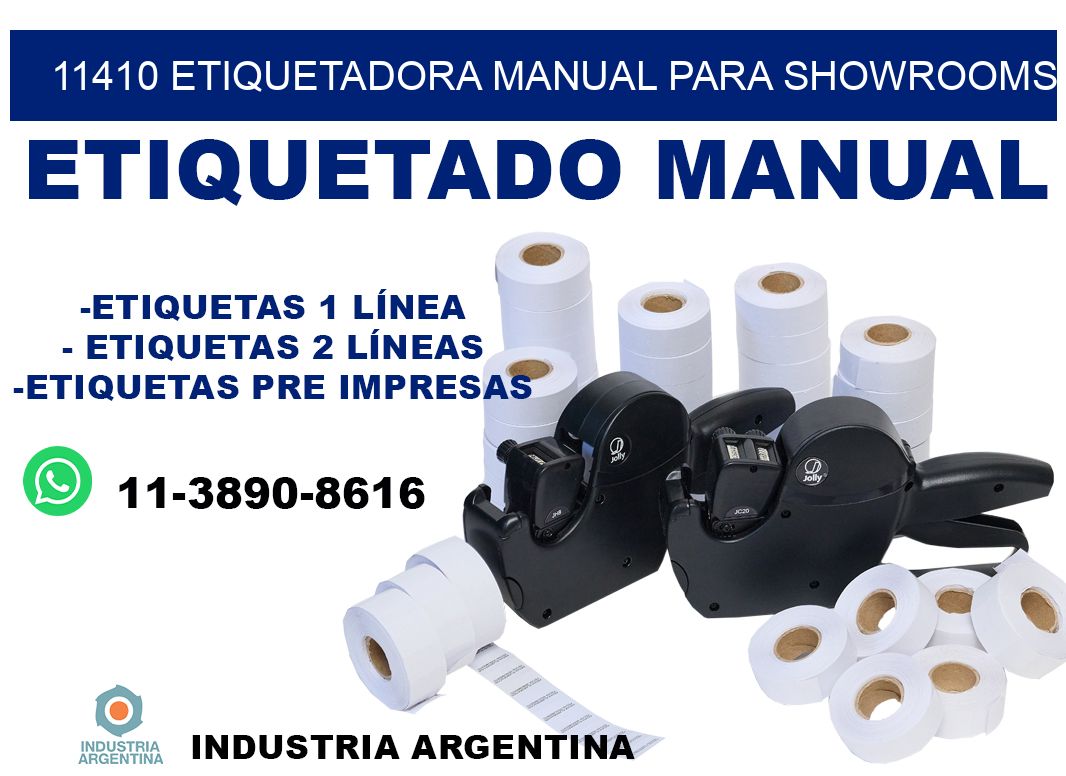 11410 etiquetadora manual para showrooms