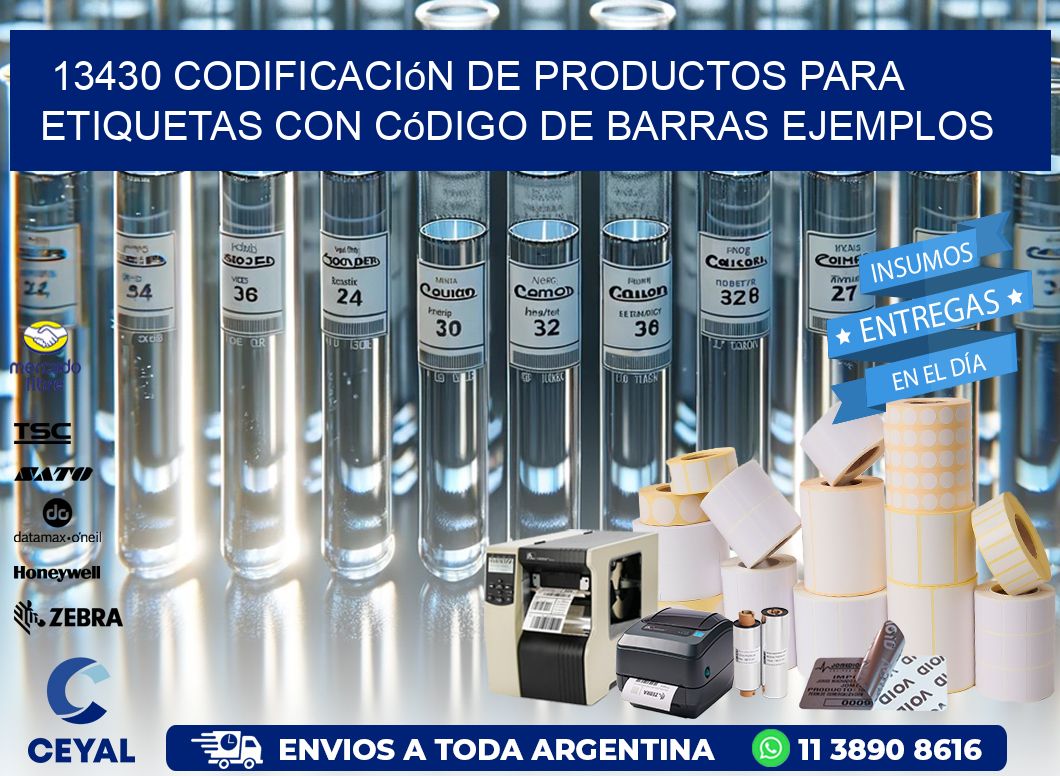 13430 Codificación de productos para etiquetas con código de barras ejemplos