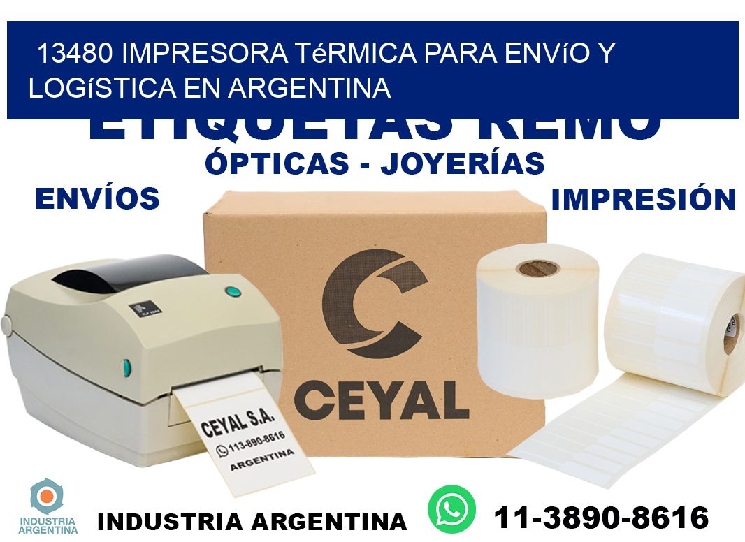 13480 impresora térmica para envío y logística en Argentina