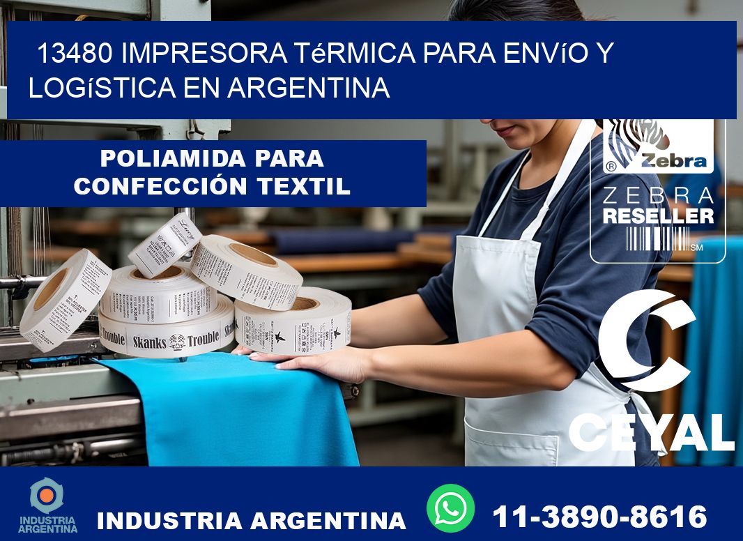 13480 impresora térmica para envío y logística en Argentina