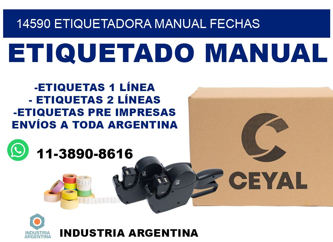 14590 etiquetadora manual fechas