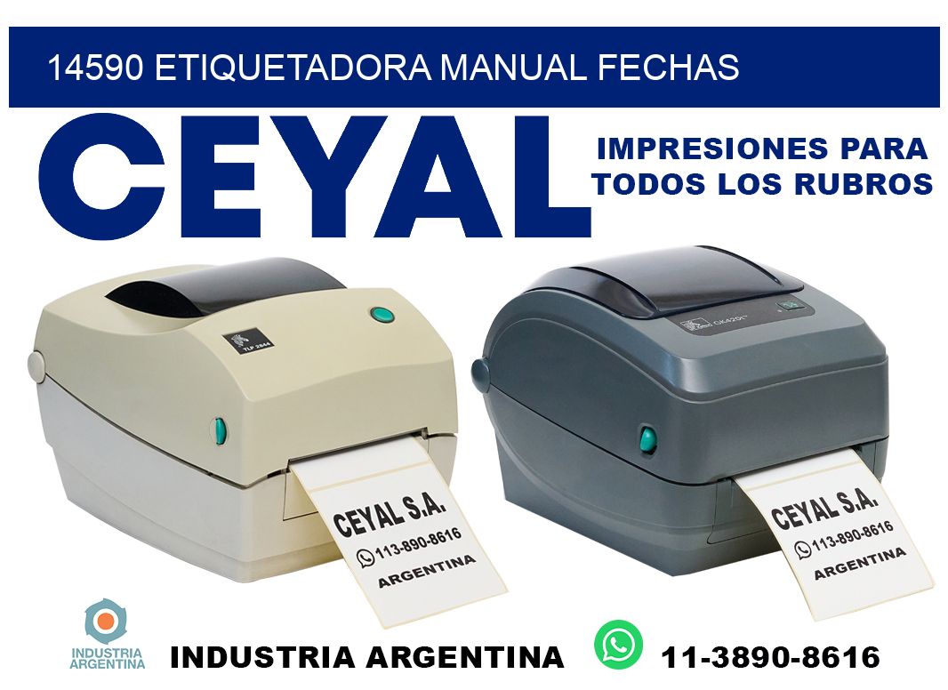14590 etiquetadora manual fechas