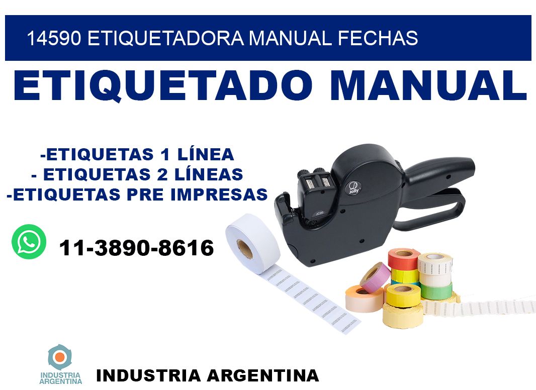 14590 etiquetadora manual fechas