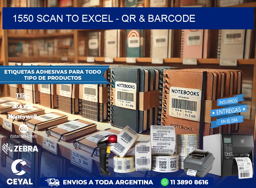 1550 Scan to Excel – QR & Barcode