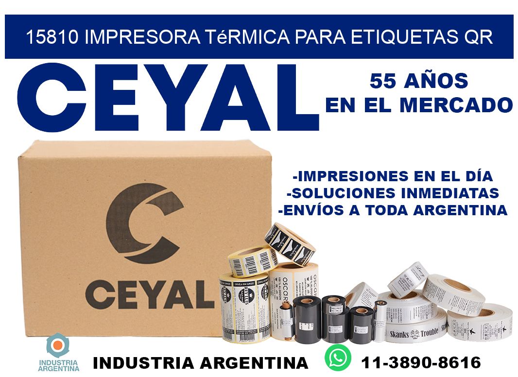 15810 impresora térmica para etiquetas QR