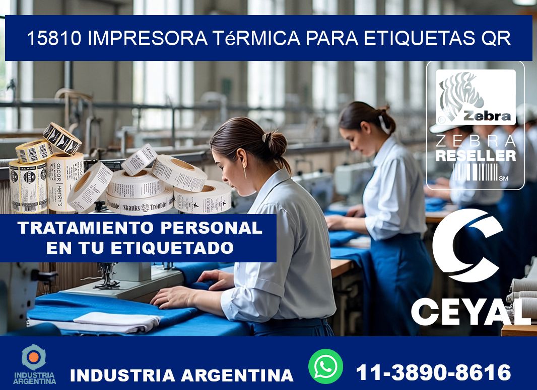 15810 impresora térmica para etiquetas QR
