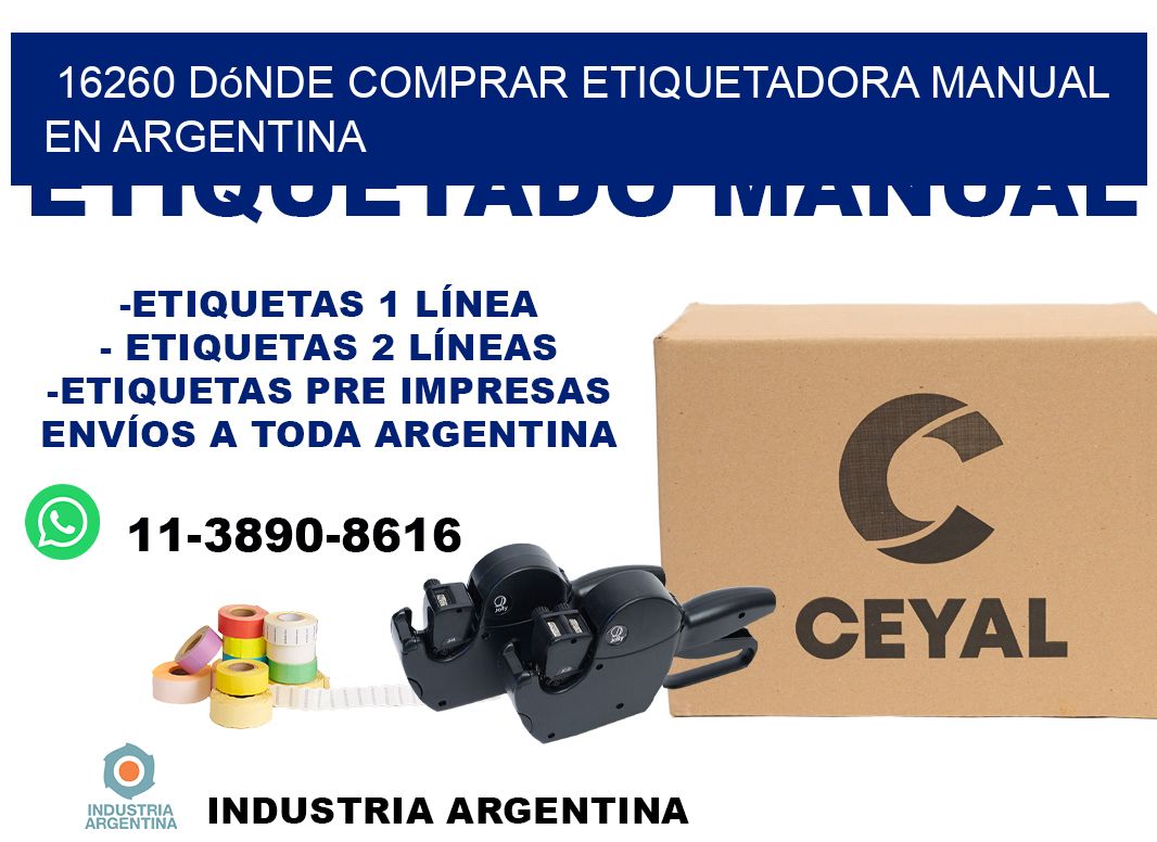 16260 dónde comprar etiquetadora manual en argentina