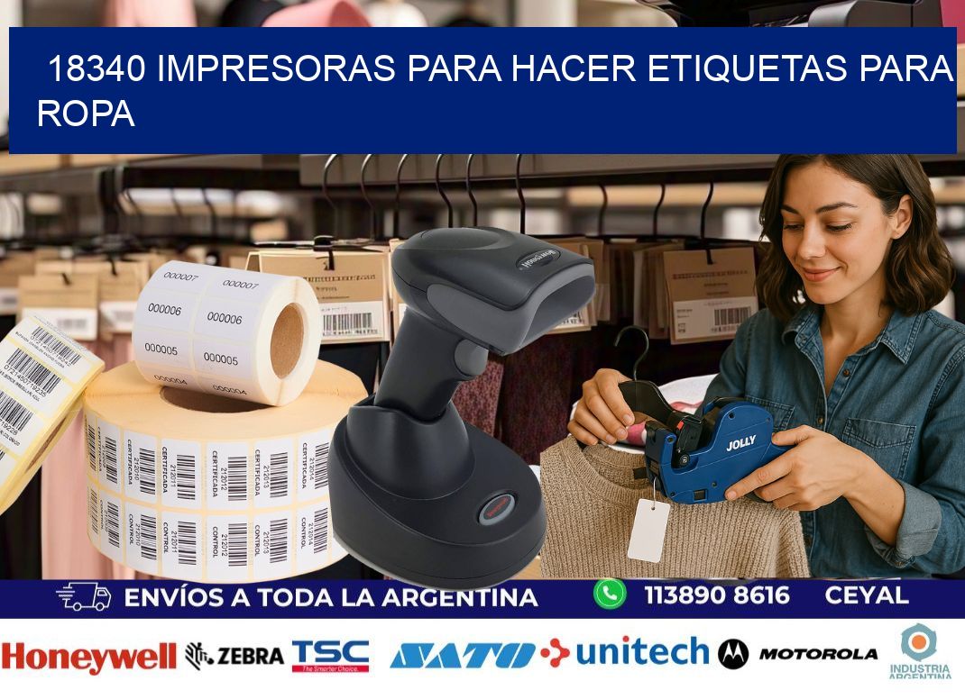18340 impresoras para hacer etiquetas para ropa