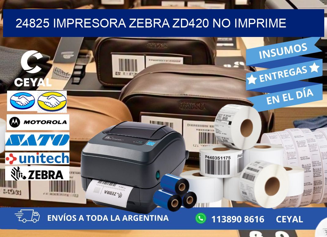 24825 Impresora Zebra ZD420 no imprime