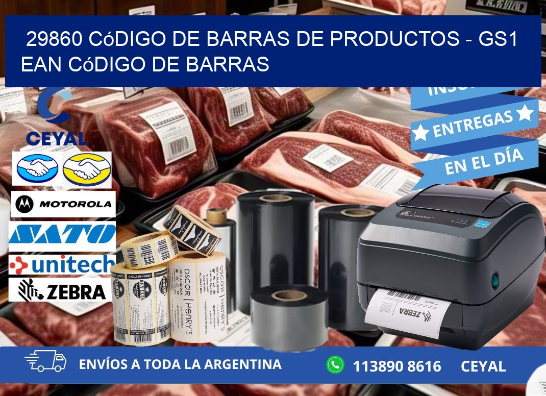 29860 Código de Barras de productos - GS1 ean Código de Barras