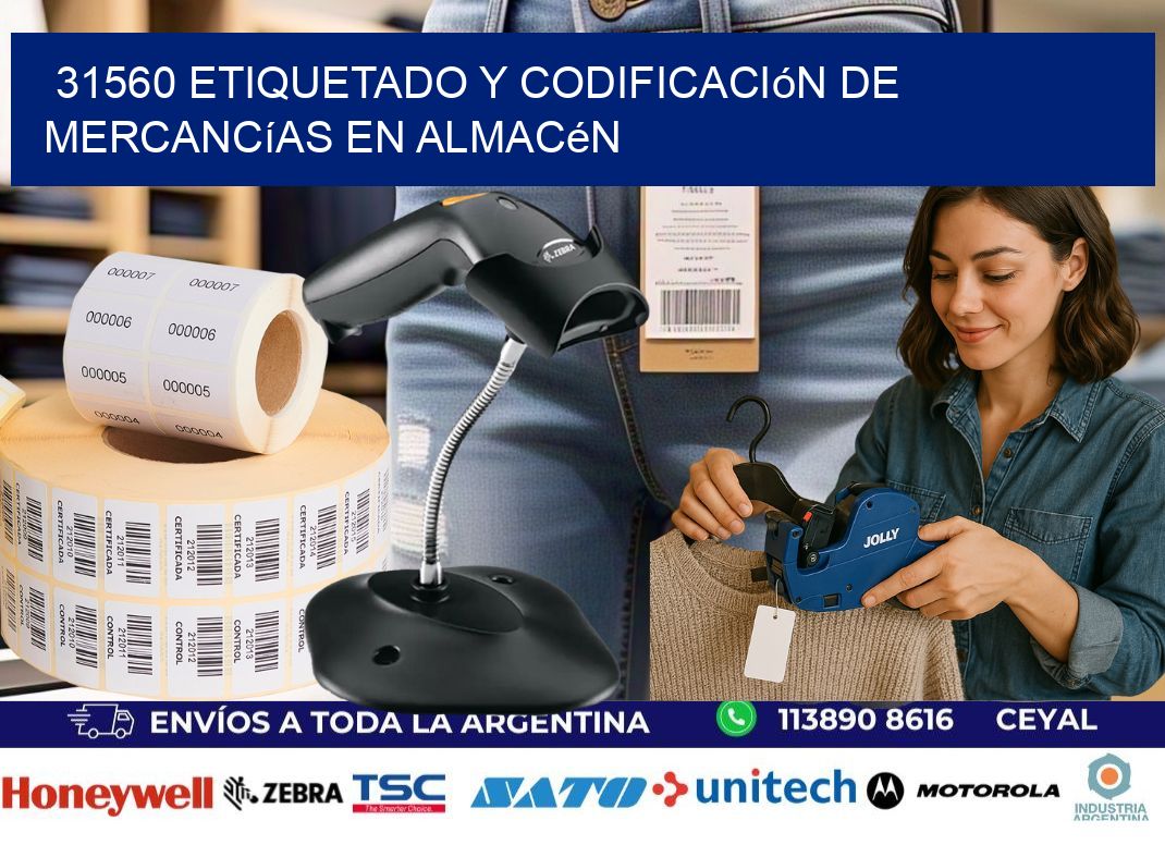 31560 Etiquetado y codificación de mercancías en almacén