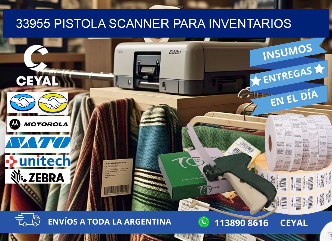 33955 Pistola Scanner para inventarios