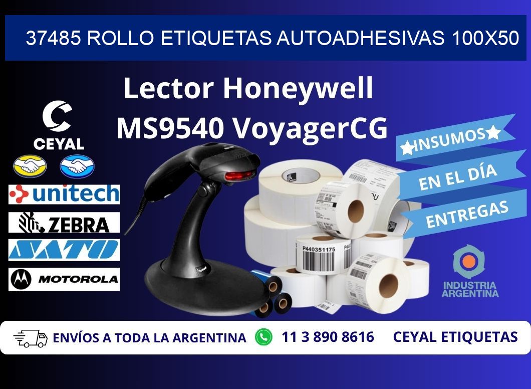 37485 Rollo Etiquetas autoadhesivas 100x50