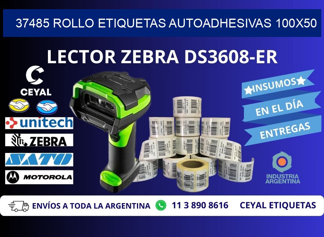 37485 Rollo Etiquetas autoadhesivas 100x50