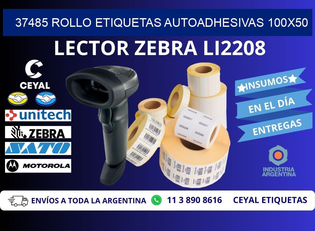 37485 Rollo Etiquetas autoadhesivas 100x50