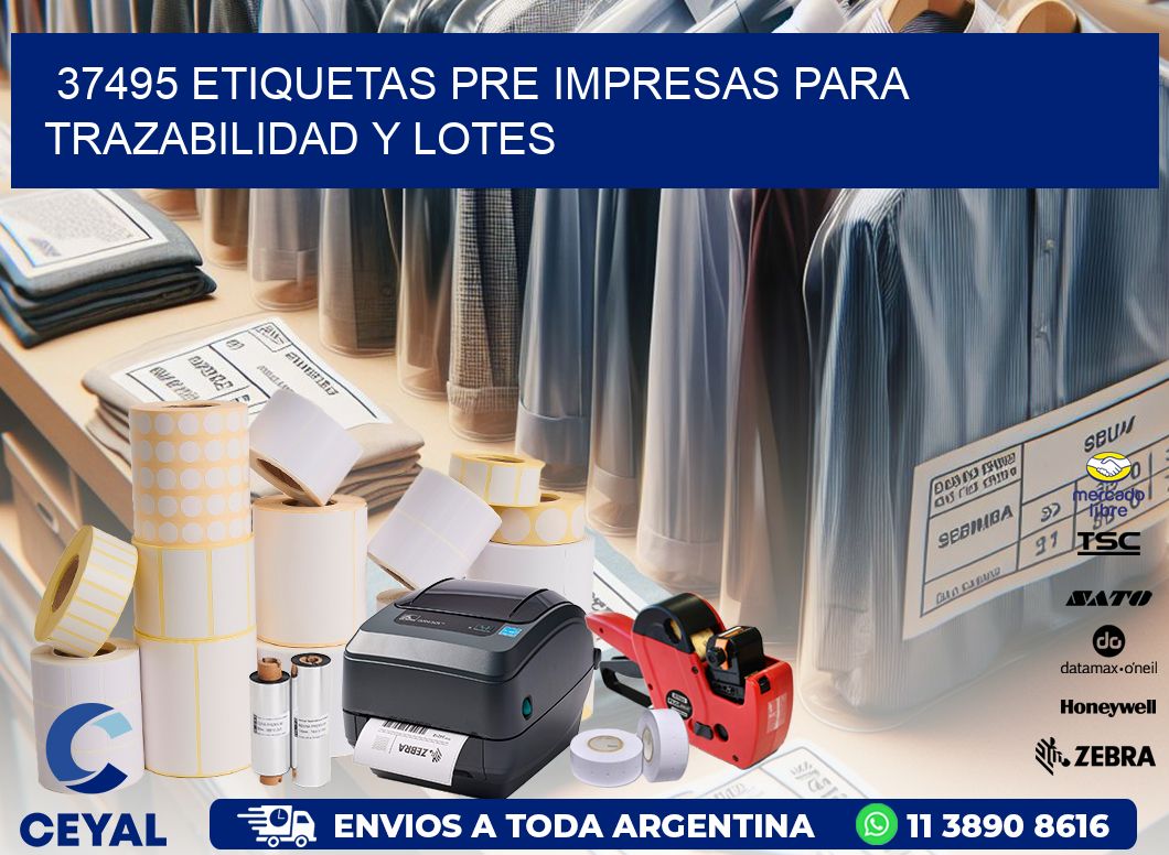 37495 etiquetas pre impresas para trazabilidad y lotes