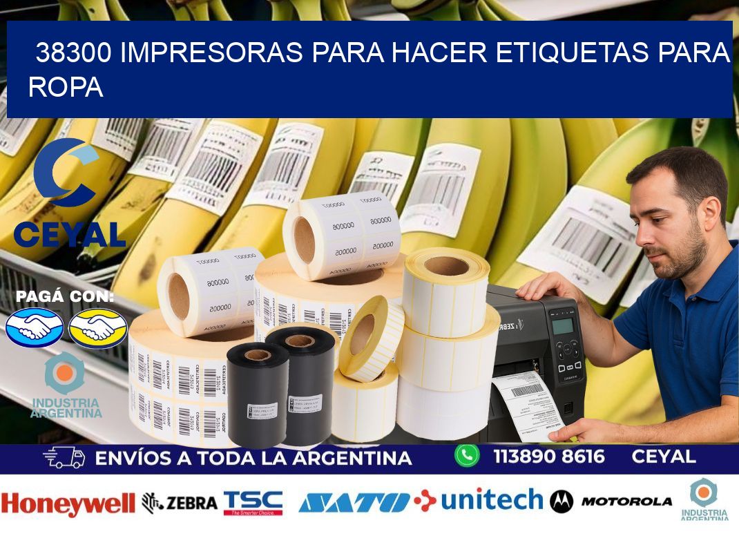 38300 impresoras para hacer etiquetas para ropa