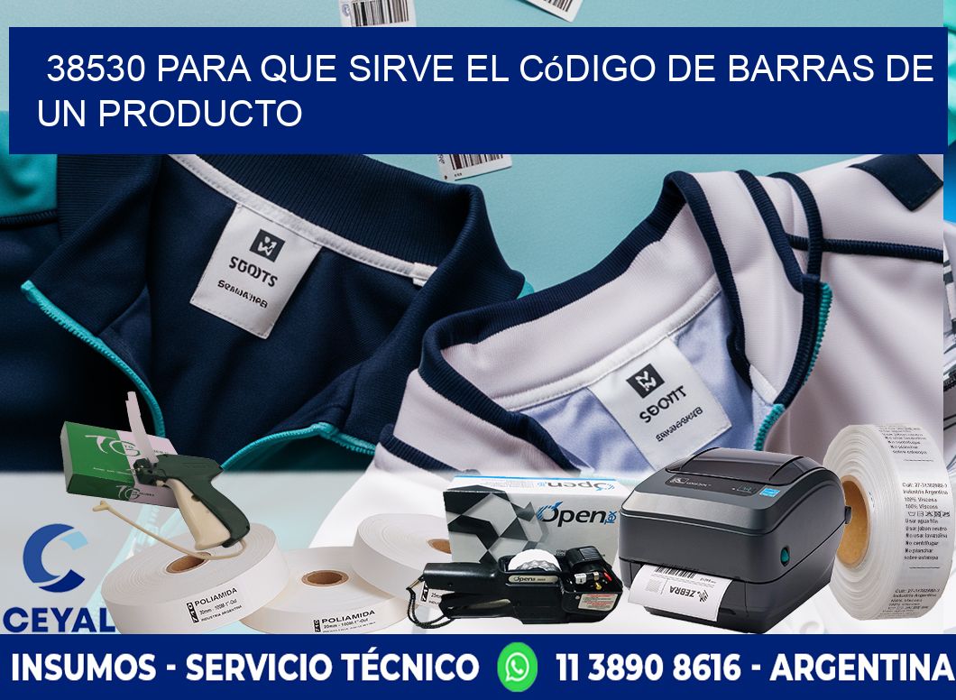 38530 Para que sirve el código de barras de un producto