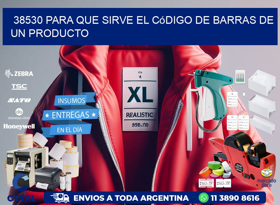 38530 Para que sirve el código de barras de un producto