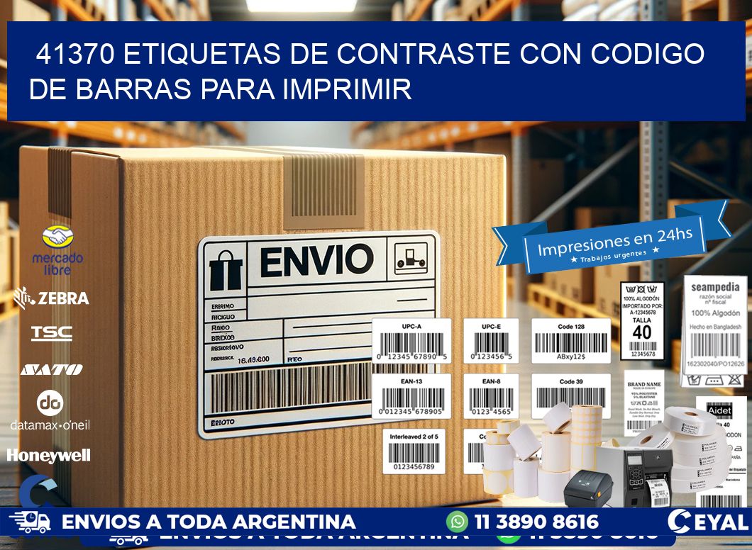 41370 etiquetas de contraste con codigo de barras para imprimir
