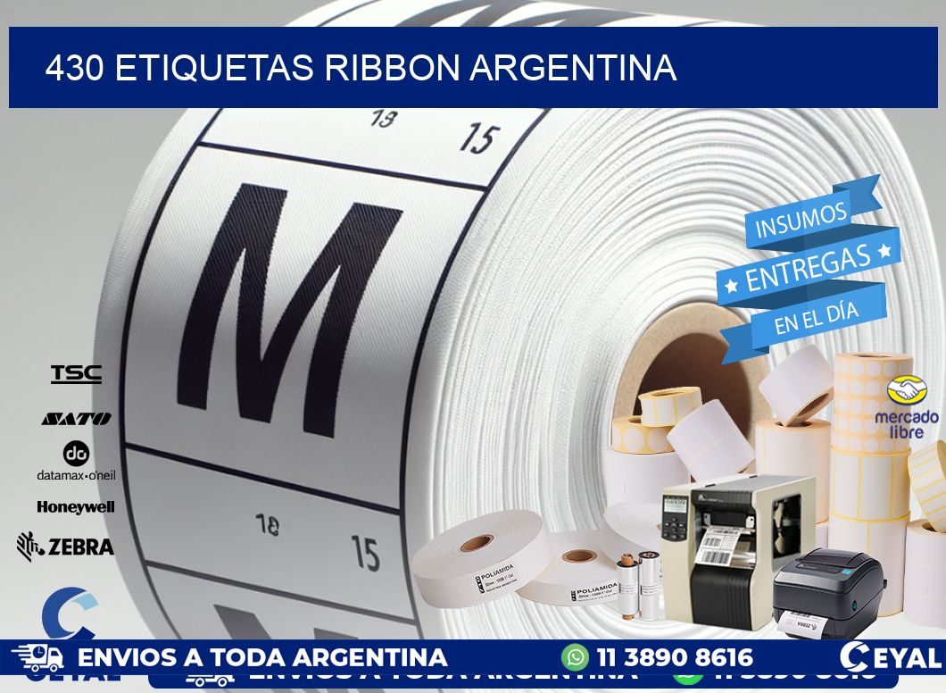 430 etiquetas ribbon argentina