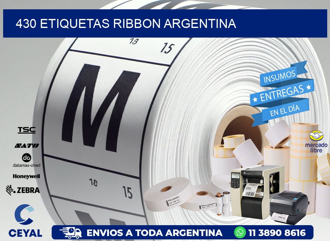 430 etiquetas ribbon argentina