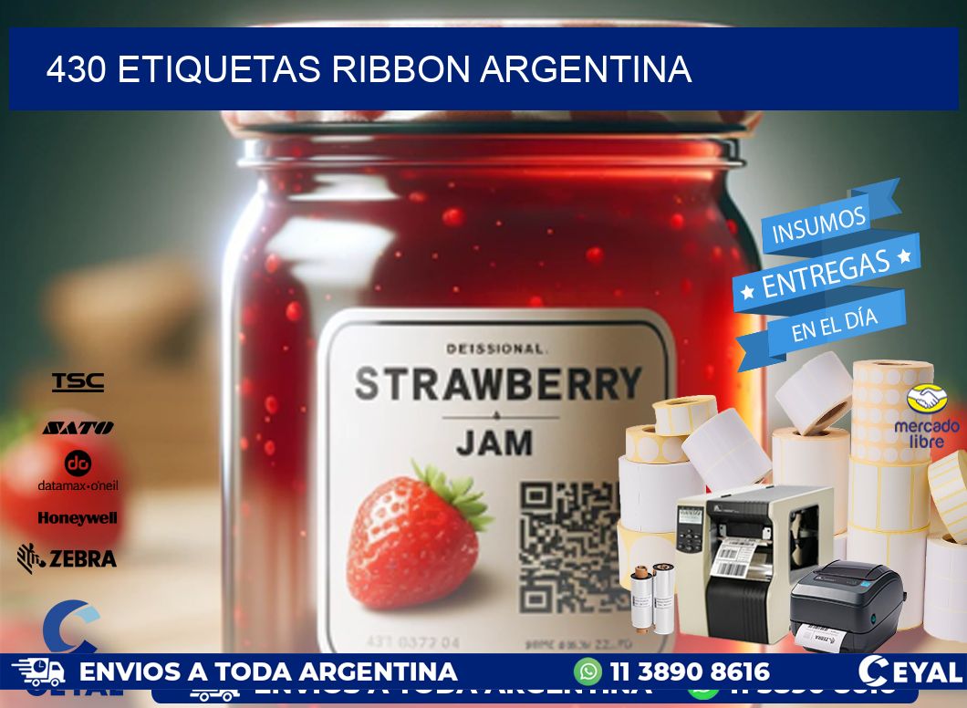 430 etiquetas ribbon argentina