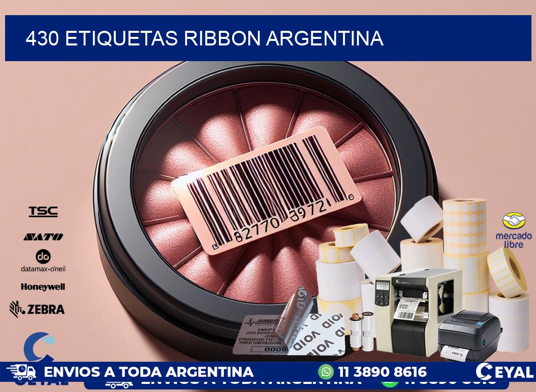 430 etiquetas ribbon argentina