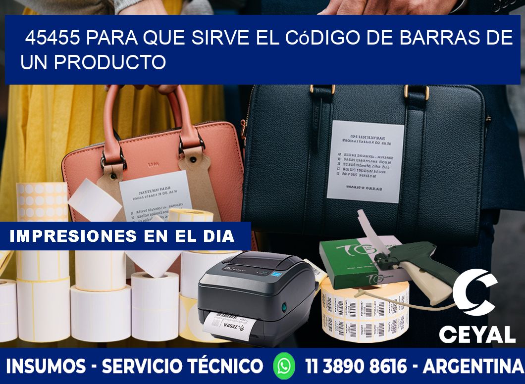 45455 Para que sirve el código de barras de un producto