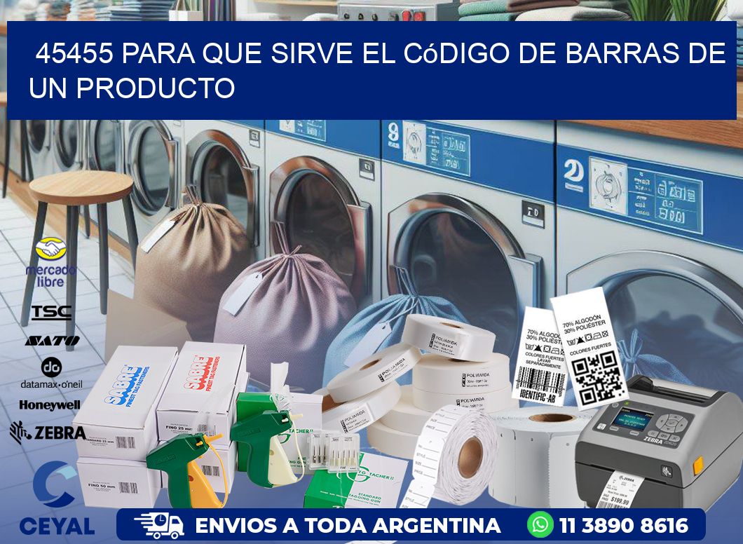 45455 Para que sirve el código de barras de un producto