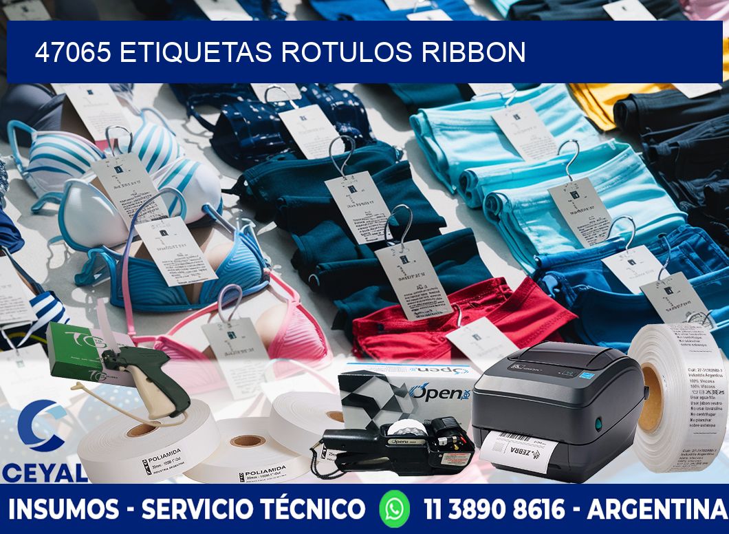 47065 Etiquetas rotulos ribbon