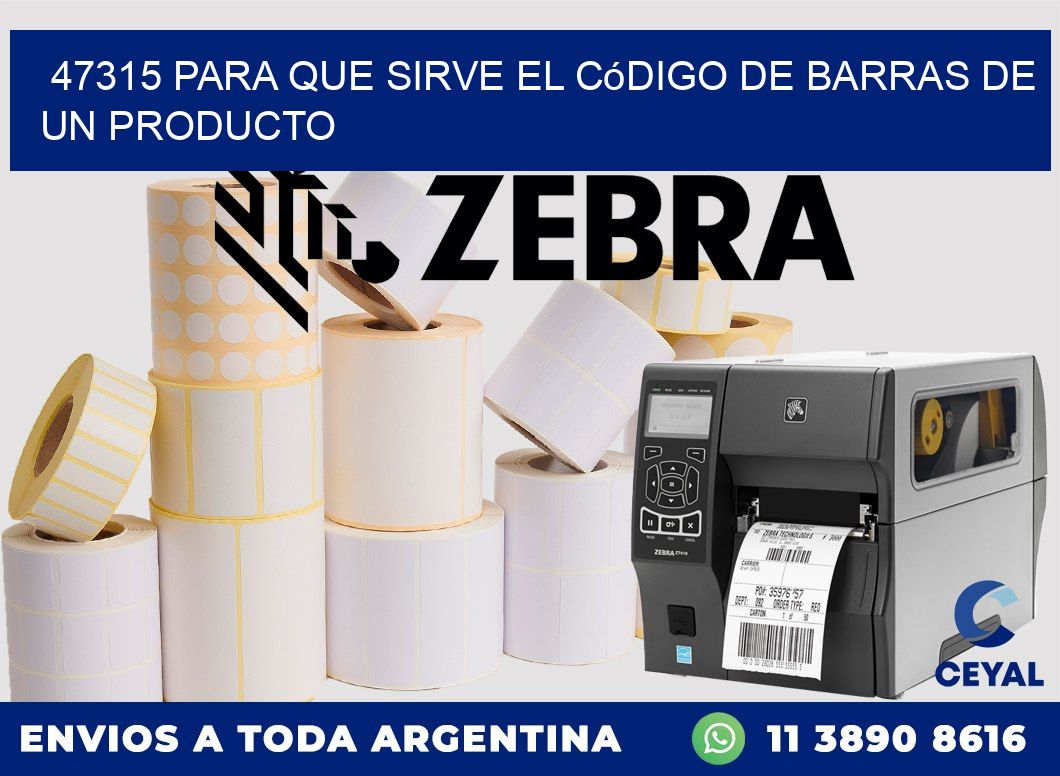 47315 Para que sirve el código de barras de un producto