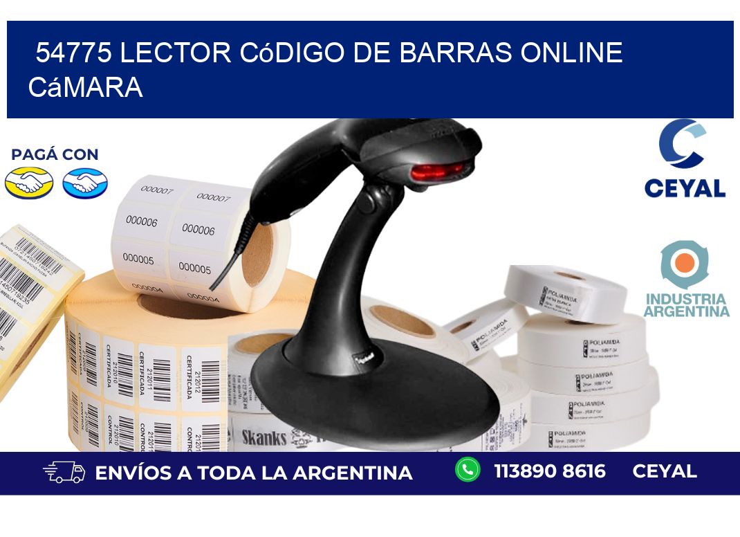 54775 Lector código de barras online cámara