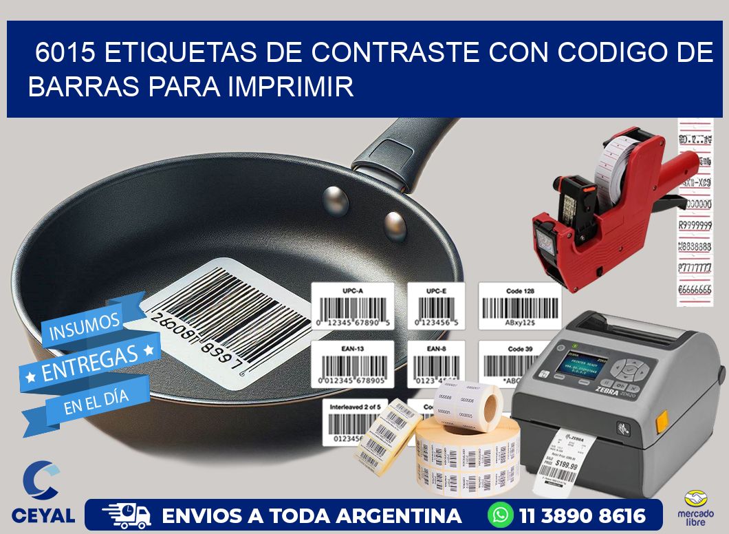 6015 etiquetas de contraste con codigo de barras para imprimir