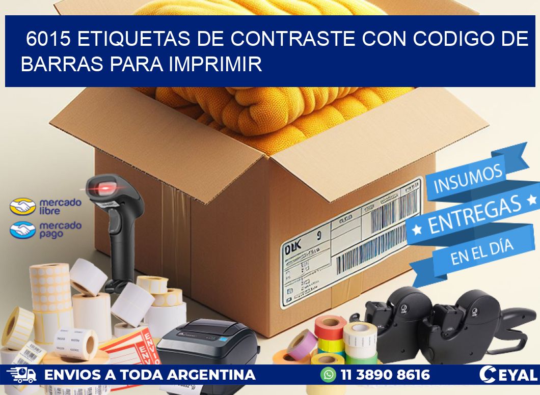 6015 etiquetas de contraste con codigo de barras para imprimir