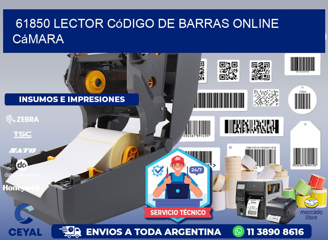 61850 Lector código de barras online cámara