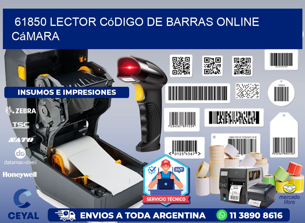 61850 Lector código de barras online cámara