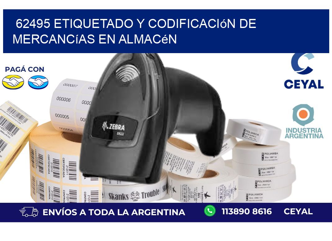 62495 Etiquetado y codificación de mercancías en almacén