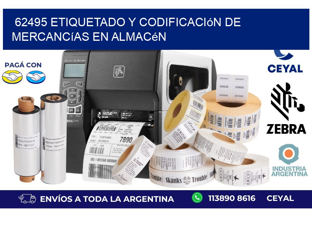 62495 Etiquetado y codificación de mercancías en almacén