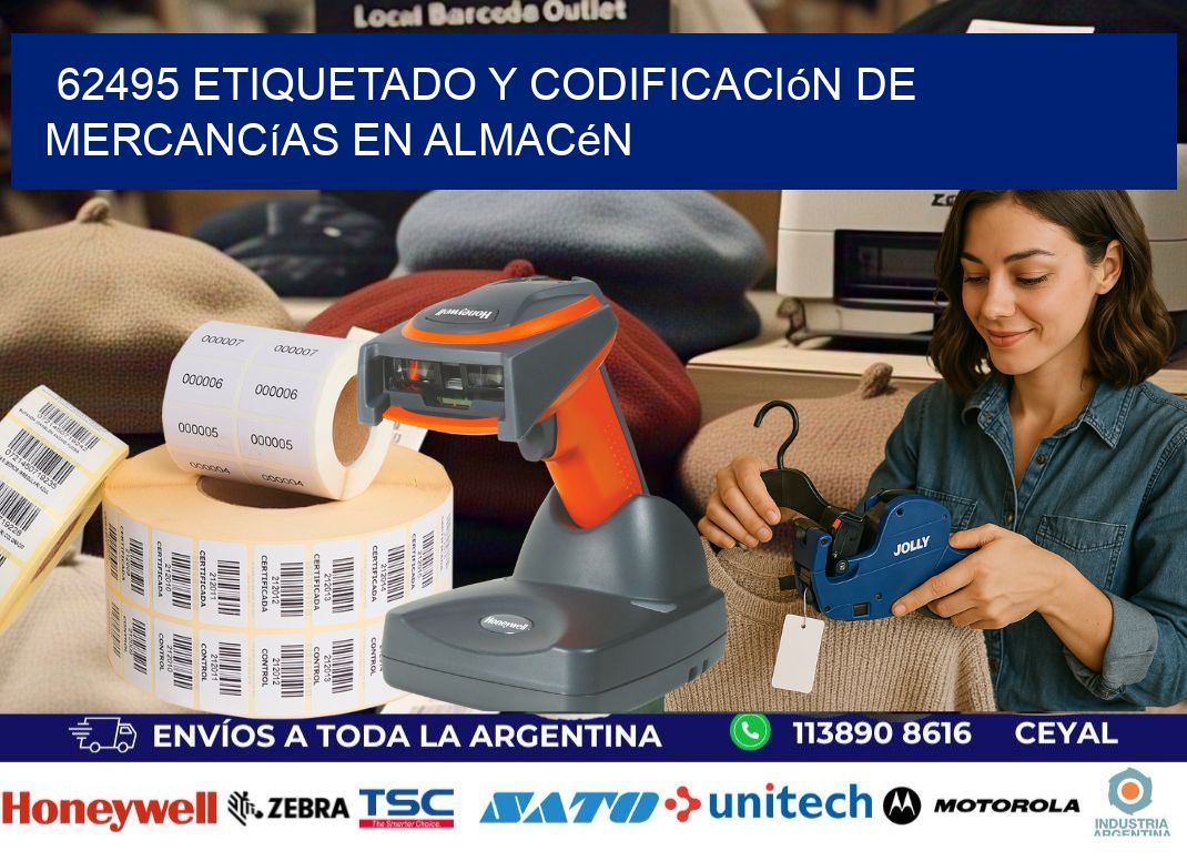 62495 Etiquetado y codificación de mercancías en almacén