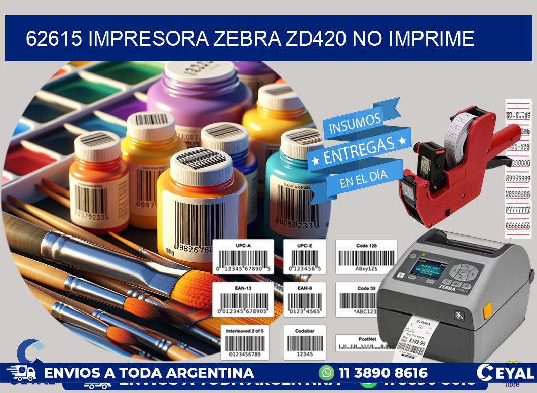 62615 Impresora Zebra ZD420 no imprime